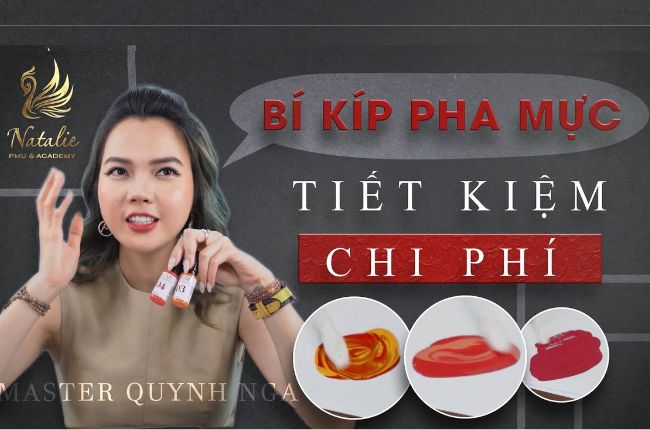Cách Mix Mực Phun Môi - Xử Lý Mày Tiết Kiệm Chi Phí