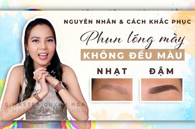 Phun Lông Mày Bên Đậm bên Nhạt - Nguyên Nhân & Xử Lý