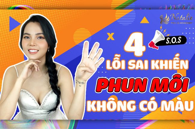 4 Lỗi Sai Phổ Biến Khiến Phun Môi Không Lên Màu