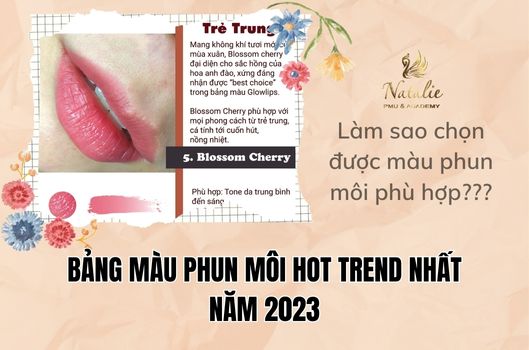 Bảng Màu Phun Môi HOT Trend Nhất Năm 2023